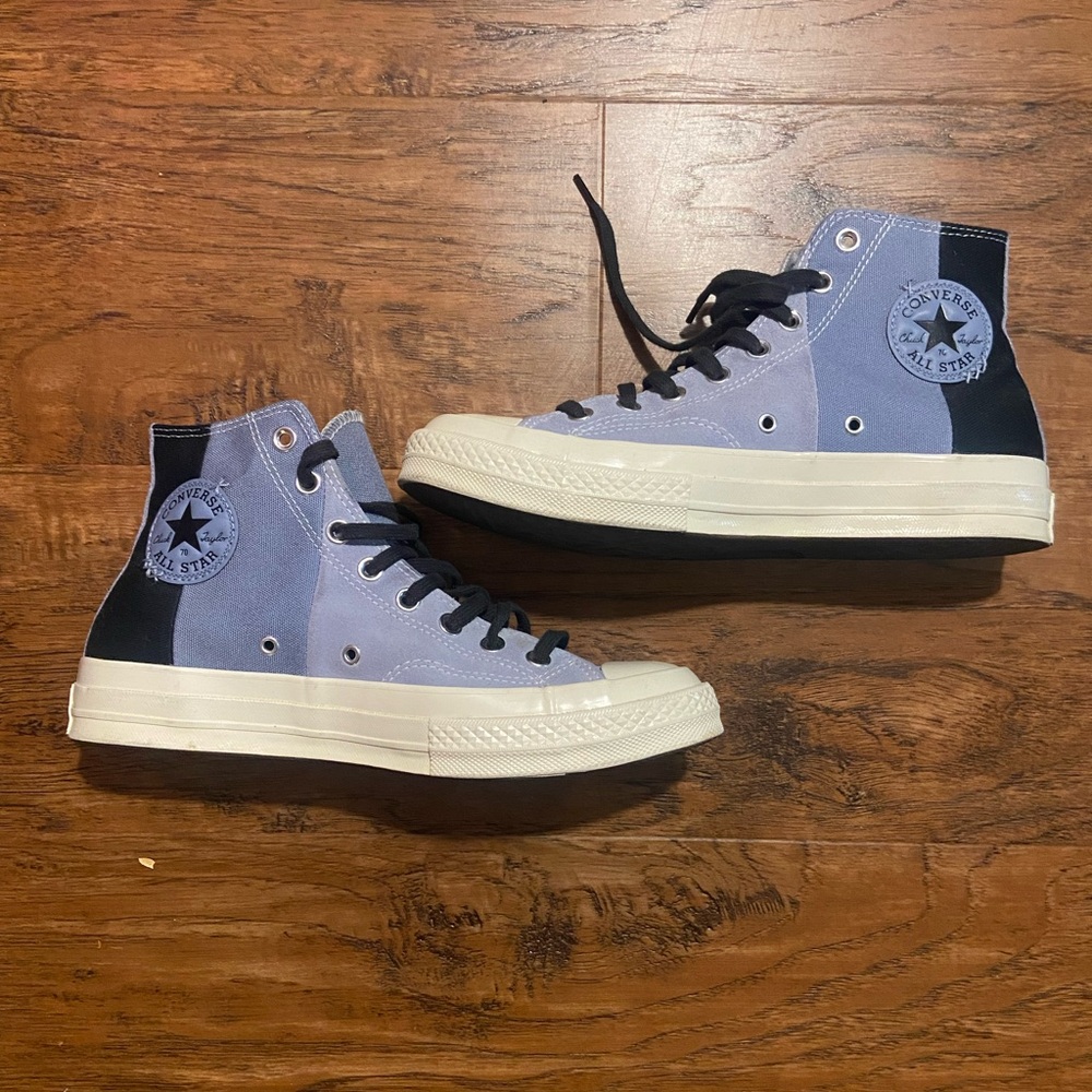 Converse High-Top Sneakers in Blue and Black
